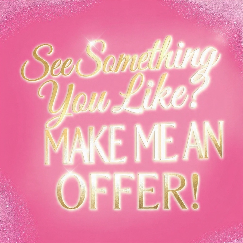 Pink and Gold Decorative Sign
